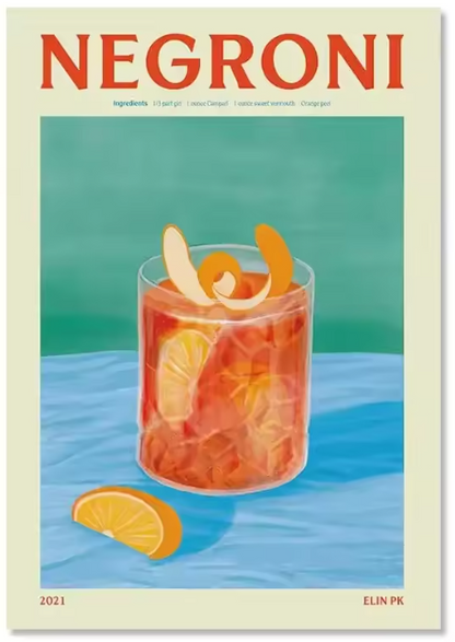 Premium Wall Art - Colourful Cocktails (Multiple Sizes Available)